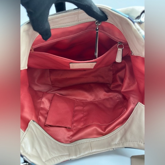 Coach Ashley Op Art Scarf Satchel / Shoulder Bag | Good Used Condition - Picture 14 of 15